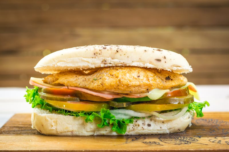 Grilled Ranch Chicken Sandwich on toasted bun