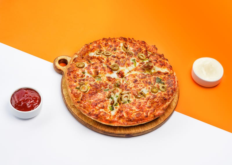 Veggie Ranch Pizza with garden-fresh vegetables